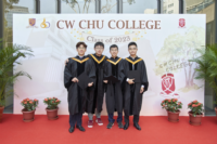 Tony (second left) and his CWC friends at College Photo Day.